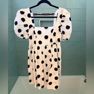 Pitusa Black and White Polka Dot Dress